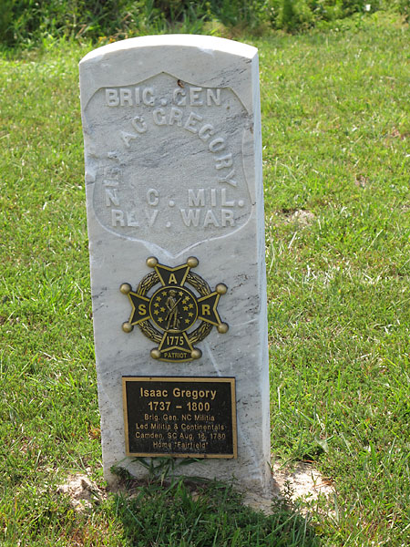 Brigadier General Isaac Gregory Site Marker